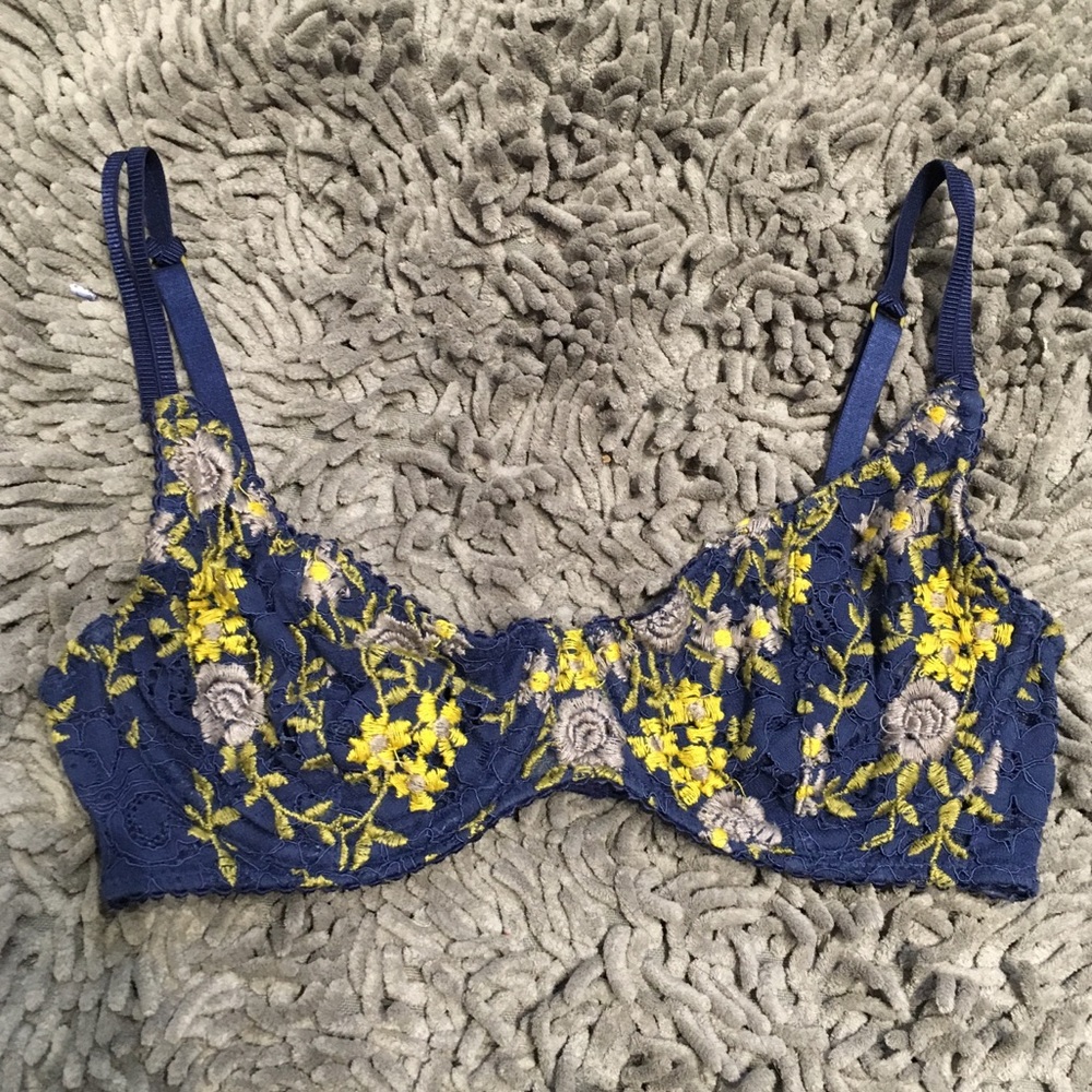 Intimately Free People Embroidered Bra